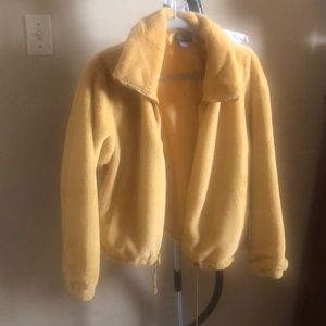 Faux fur musturd Jacket